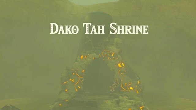Zelda : Breath Of The Wild - Guide du sanctuaire Dako Tah