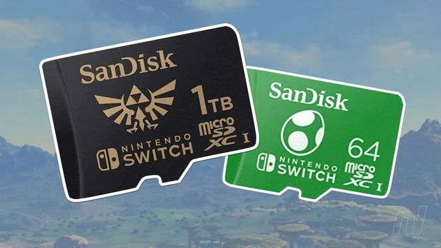 La gamme officielle de cartes SD pour Nintendo Switch