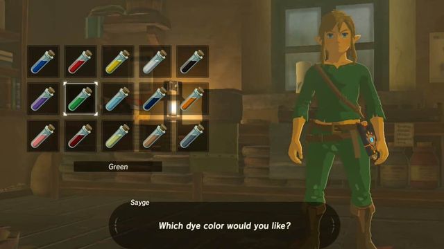 Zelda : Breath of the Wild - Comment teindre des vêtements