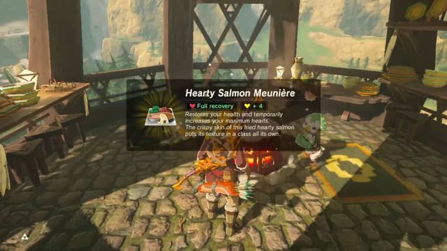 Comment faire du saumon meunière dans Zelda: Breath Of The Wild