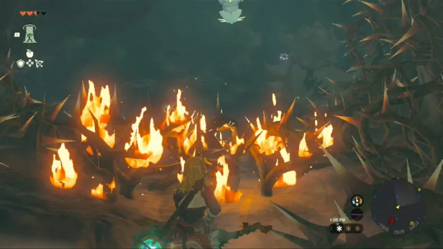 Emplacement de la Grenouille des cavernes du sommet sud Hebra dans Tears of the Kingdom