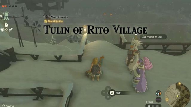 Zelda : Tears Of The Kingdom - Village de Tulin de Rito