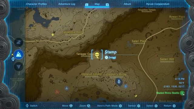 Zelda : Tears Of The Kingdom - Emplacements de Lynel