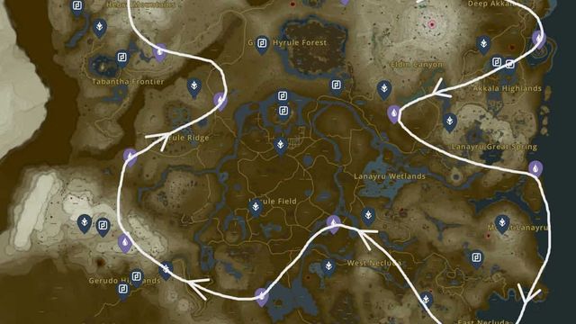 Emplacement du dragon de lumière - Zelda : Tears Of The Kingdom