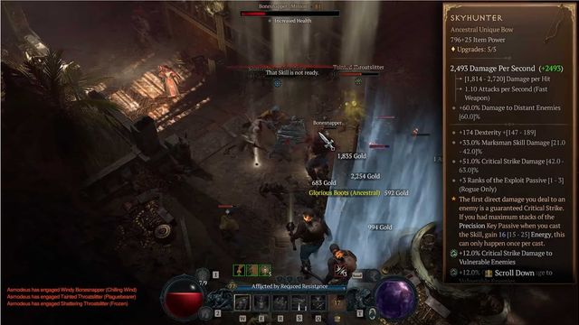Objets uniques Rogue - Diablo 4