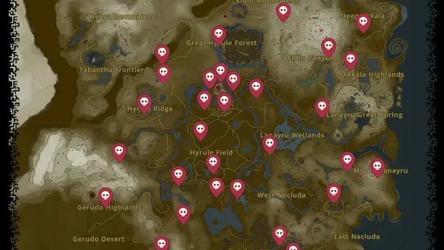 Tears of the Kingdom : Tous les emplacements de Gloom Spawn