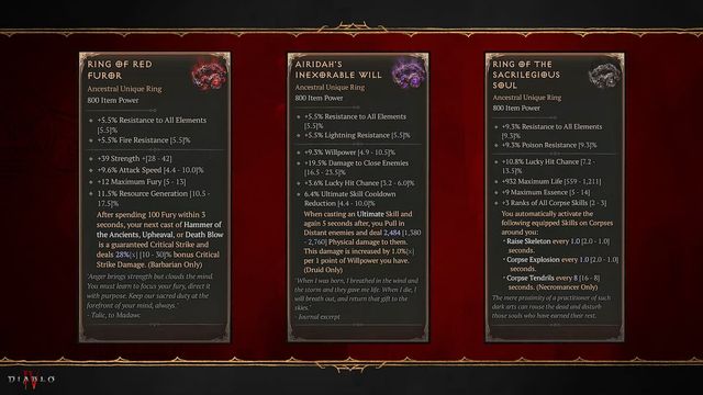 Diablo 4 : Comment obtenir l'anneau de l'âme sacrilège