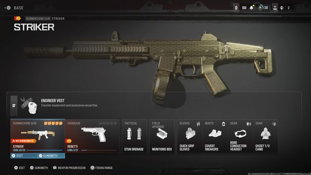 Meilleur build de Striker dans MW3 : Attachements, chargements et avantages