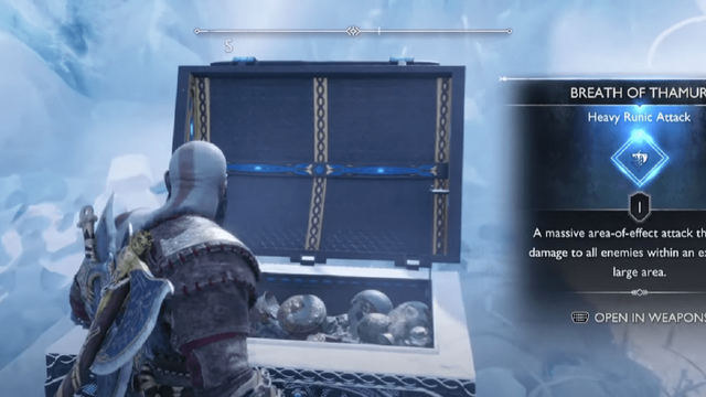 God Of War : Ragnarok - Où obtenir le Souffle de Thamur
