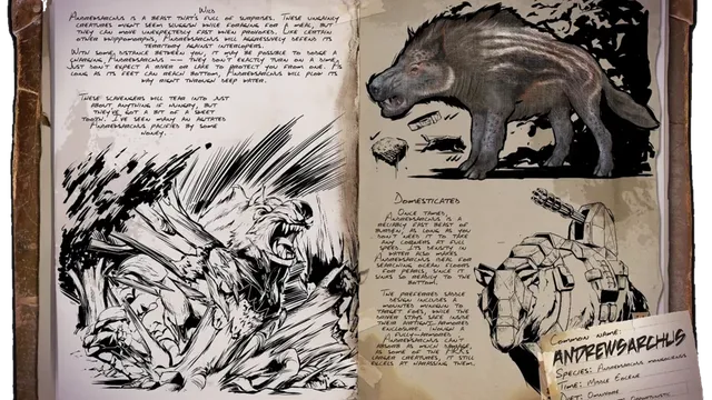 Ark : Fjordur Andrewsarchus - Guide de localisation et d'apprivoisement