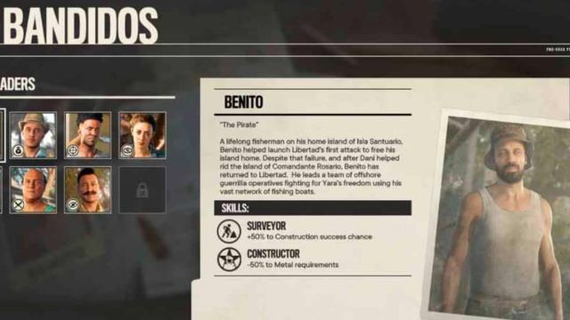 Far Cry 6 : Comment obtenir tous les leaders Bandido