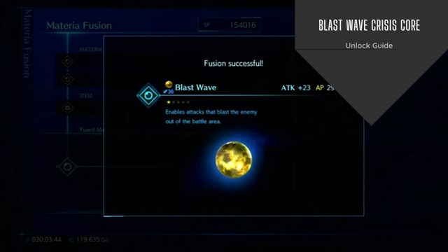 Crisis Core : Materia de l'onde de choc