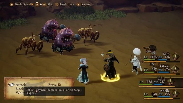 Guide des spécialités de Bravely Default 2