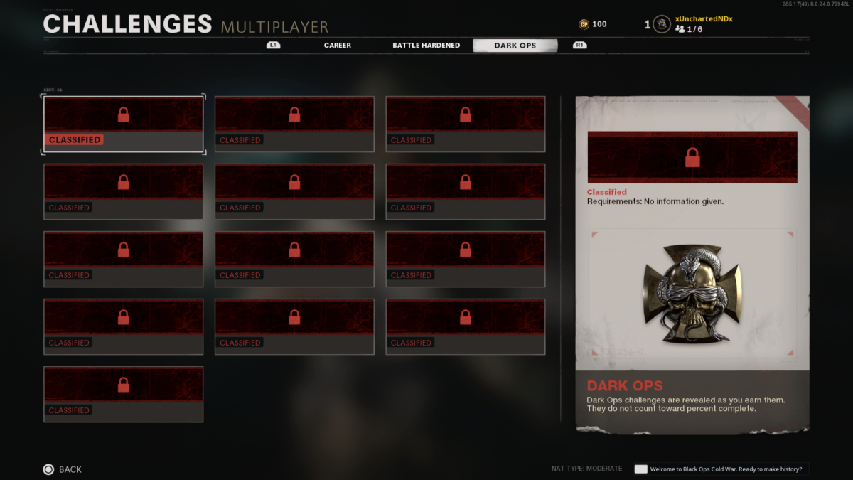 Call of Duty : Black Ops Cold War Guide des défis Dark Ops