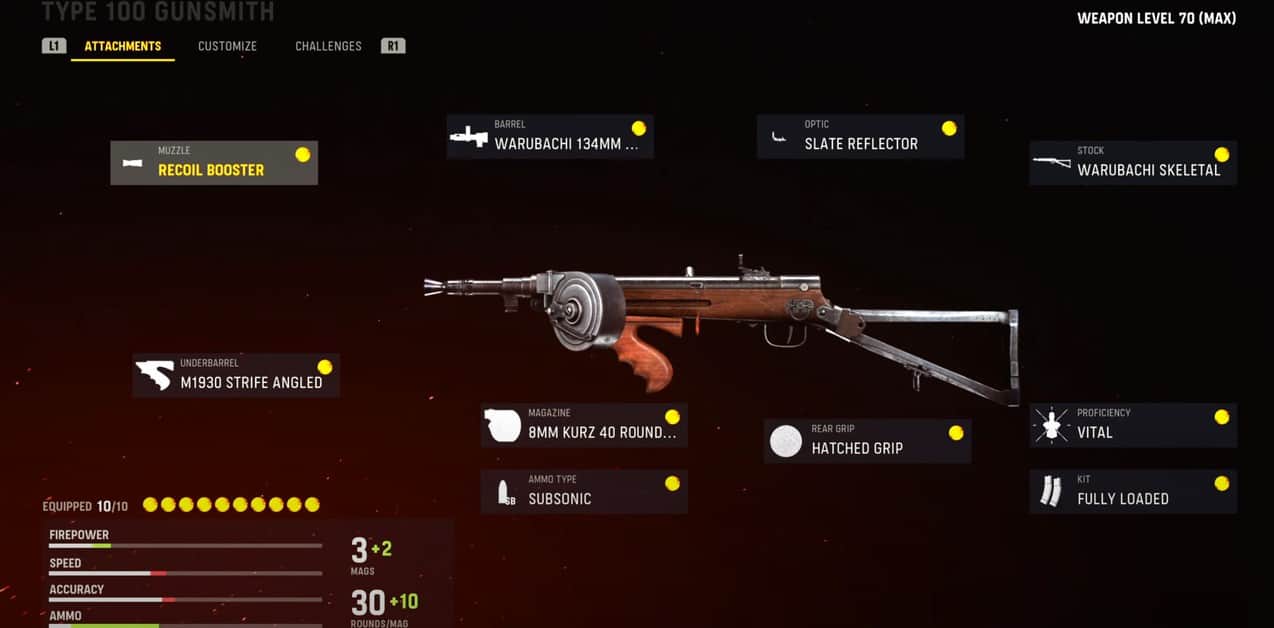 Call of Duty : Vanguard - Les meilleurs chargements de type 100