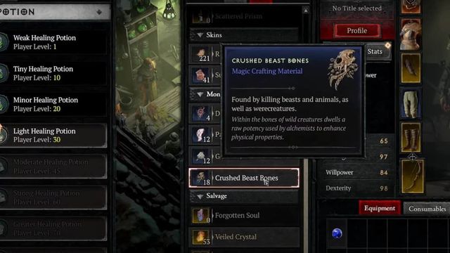 Comment obtenir des os de bête écrasée - Diablo 4