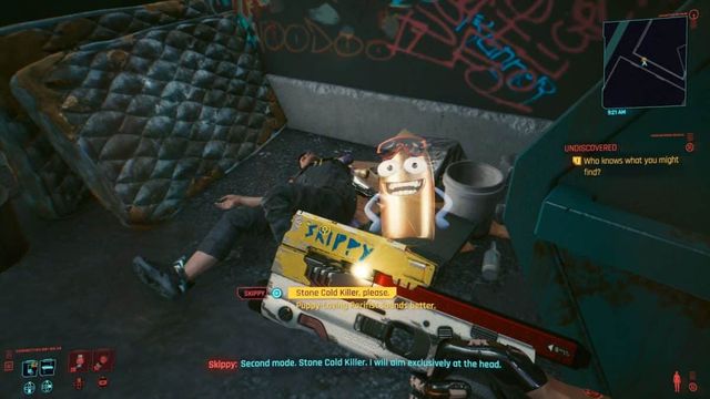 Comment trouver Skippy le pistolet parlant dans Cyberpunk 2077