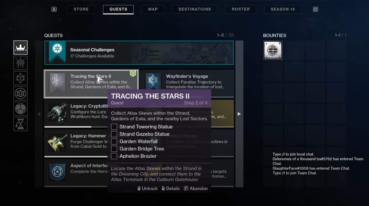 Destiny 2 : Season of the Lost - Guide des emplacements d'Atlas Skew [Semaine 2]