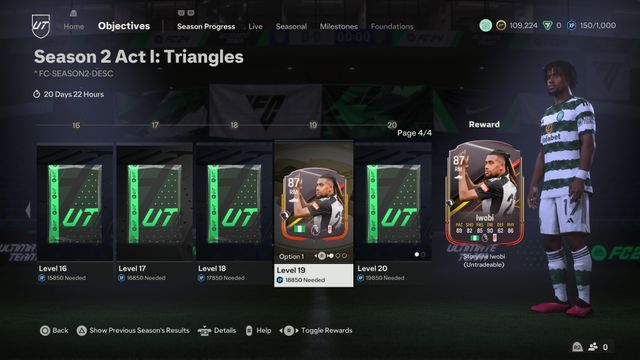 EA FC 24 Ultimate Team Saison 2 Acte 1 : Récompenses des Triangles