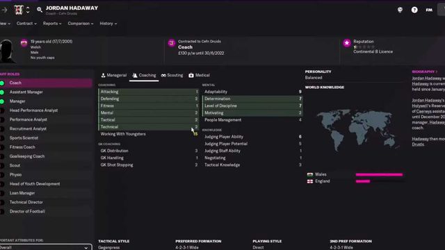 Football Manager 2022  : Les meilleurs entraîneurs pour chaque poste