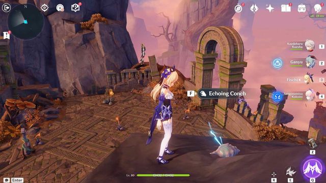 Genshin Impact : Emplacement de Phantasmal Conch dans le domaine Blazin 'Trails