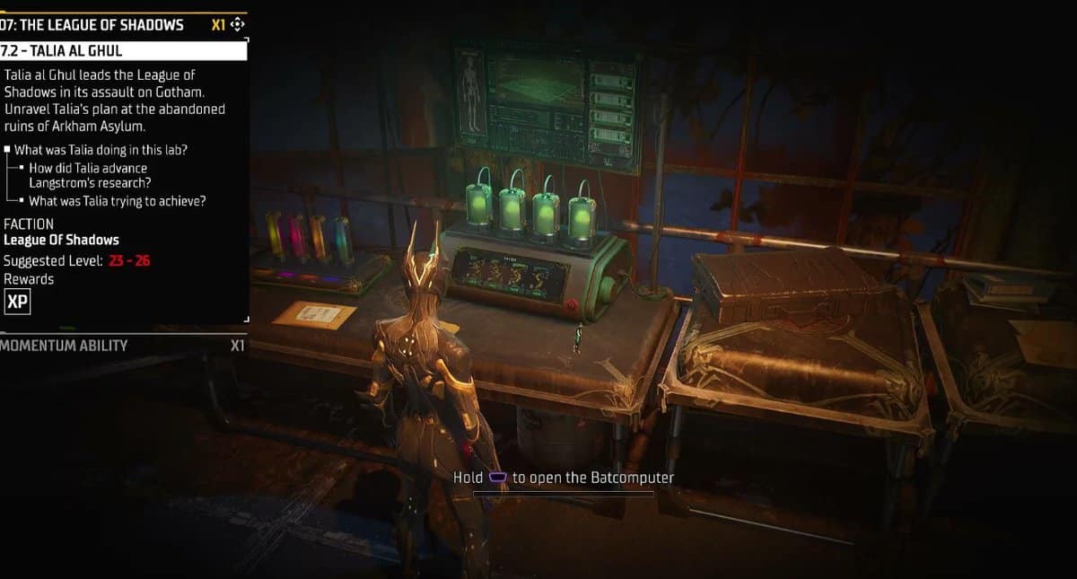 Gotham Knights : Solution de l'énigme du laboratoire Solarium