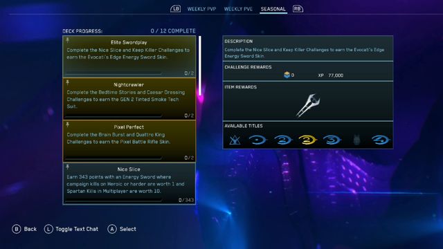 Guide complet des récompenses et des défis des niveaux de la saison 7 de Halo MCC