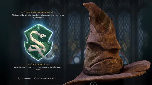 Hogwarts Legacy : Chapeau de triage et choix de votre guide de maison
