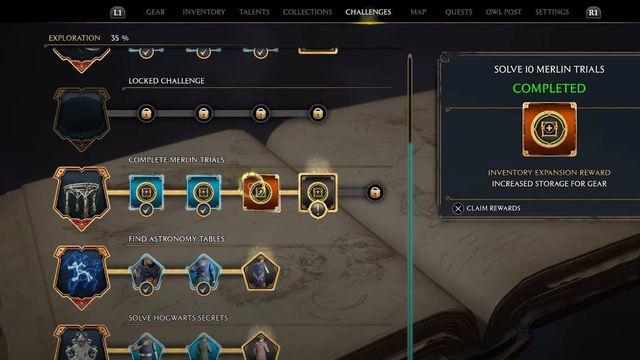 Hogwarts Legacy : Corriger le problème d'emplacements d'équipement pleins