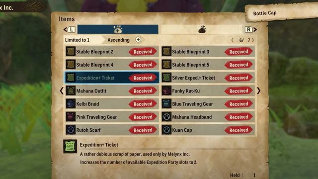 Monster Hunter Stories 2 : Comment cultiver des capsules de bouteilles