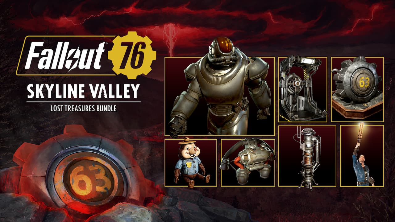 Fallout 76 : Skyline Valley - Comment réclamer les objets du pack Trésors perdus