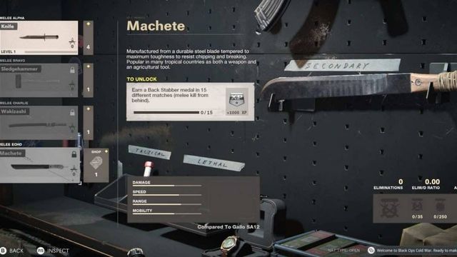 Comment débloquer la machette dans Black Ops Cold War