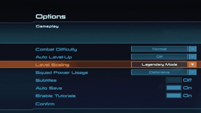 Mass Effect Legendary Edition : Explication de l'échelonnement des niveaux