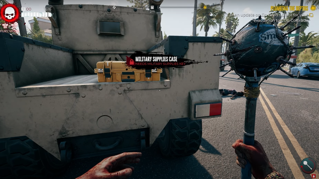 Dead Island 2 : Emplacement clé des fournitures militaires