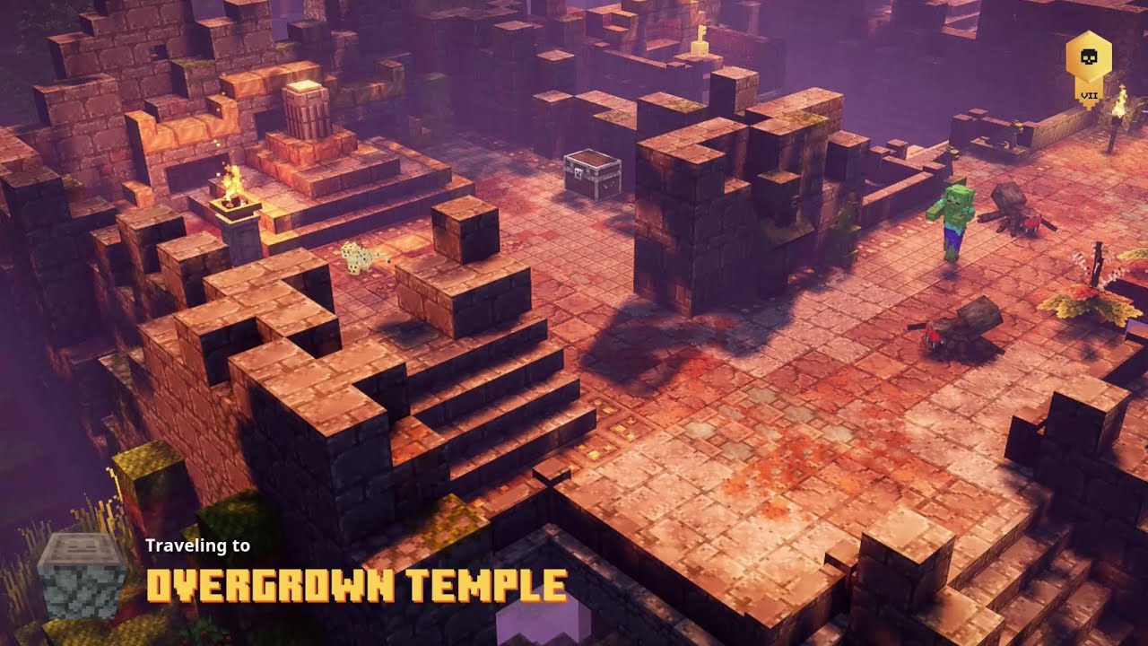 Minecraft Soluce Donjons du temple envahi par la végétation