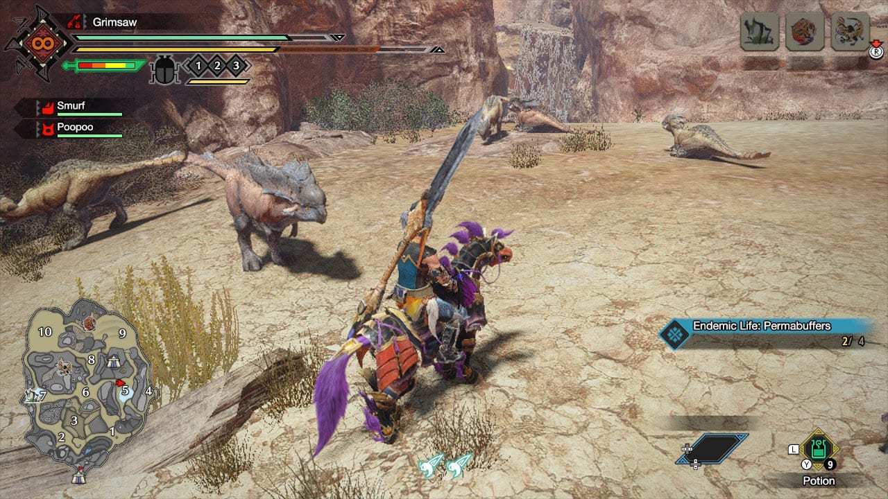 Monster Hunter Rise Guide des emplacements des sous-camps
