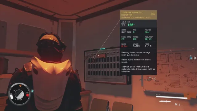 Starfield : Armes non létales électromagnétiques