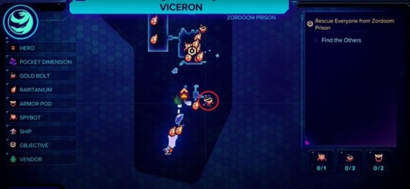 Ratchet & Clank: Rift Apart - Guide des emplacements des objets à collectionner de Viceron