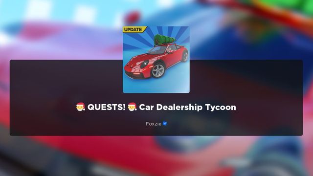 Roblox : Car Dealership Tycoon - Code Décembre 2023