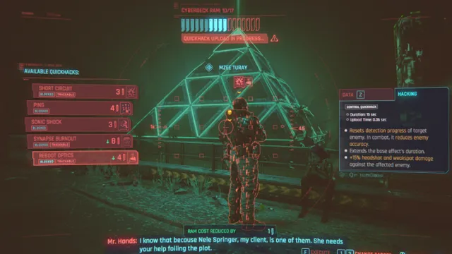 Les 5 meilleures files d'attente Quickhack dans Cyberpunk 2077 2.0.