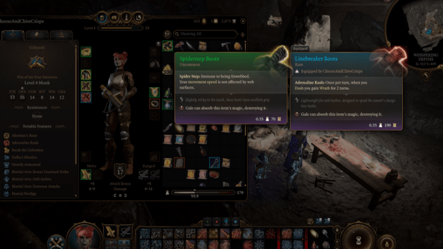 Baldur's Gate 3 : Où trouver des bottes Spiderstep