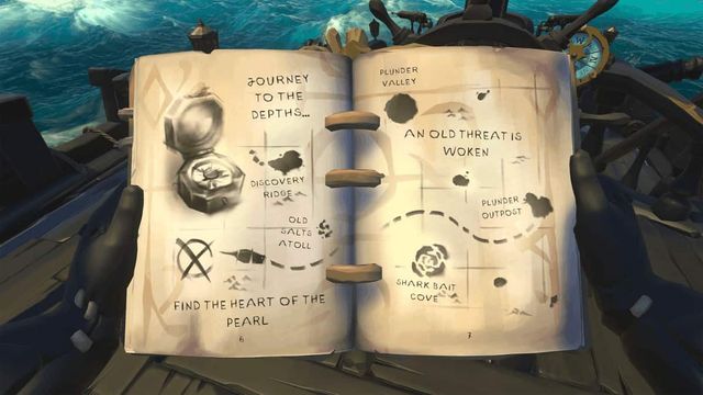 Sea of Thieves : Guide des emplacements du journal Sunken Pearl