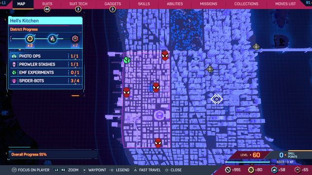 Spider-Man 2 : Hell's Kitchen - Emplacements des Spider-Bot