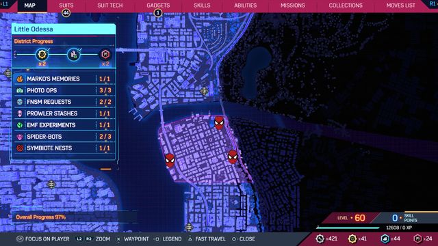 Spider-Man 2 : Little Odessa - Emplacements des Spider-Bot
