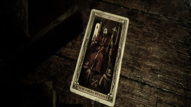 The Quarry : Cartes de tarot – La carte Hiérophante et Eliza
