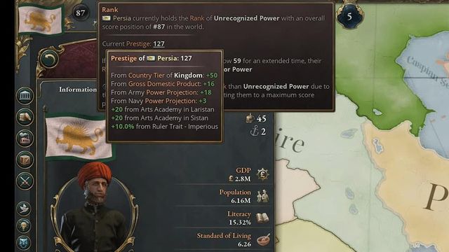 Victoria 3 : Guide Prestige
