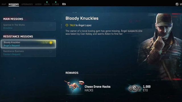 Watch Dogs Legion Bloodline : Guide des missions de Angel Lopez
