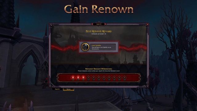 World of Warcraft Shadowlands - Comment gagner de la renommée