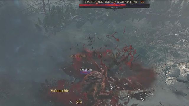 Frosthorn, champion du clan de la glace - Diablo 4