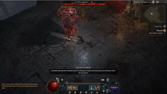 Les lamentations de Lilith - Diablo 4